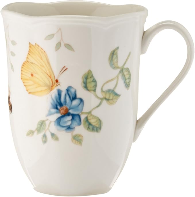 Lenox 6342794 Lenox Butterfly Meadow 18-Piece Dinnerware Set White