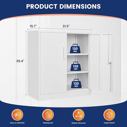 Yizosh Metal Garage Storage Cabinet