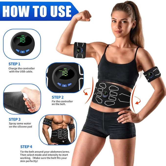 MarCoolTrip MZ Electronic Muscle Stimulator, Abs Stimulator Muscle Toner