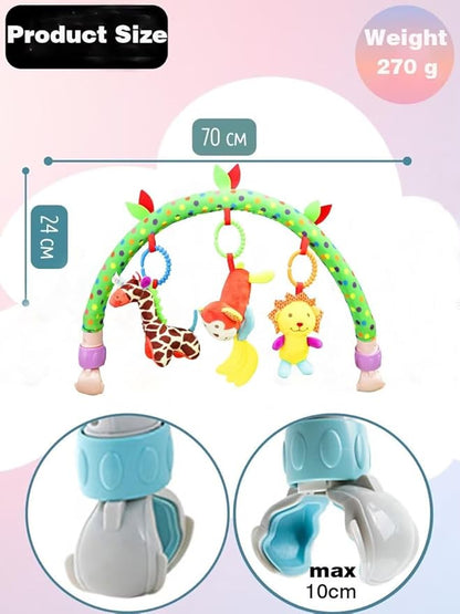 Pau1Hami1ton Baby Stroller Arch Toys, Car Seat Toys,Baby Gifts.S-19(Monkey)