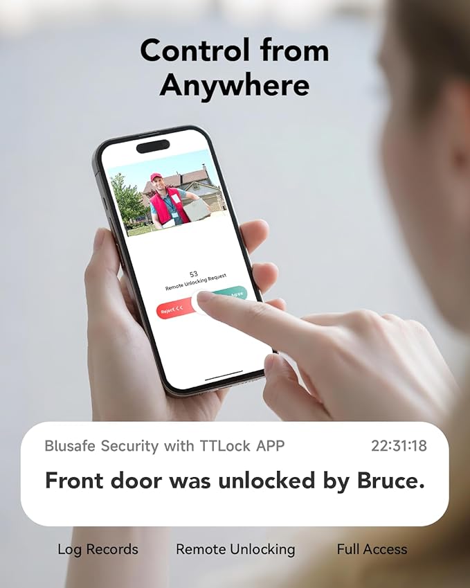 Smart Lock Doorbell Fingerprint Smart Door Lock Deadbolt