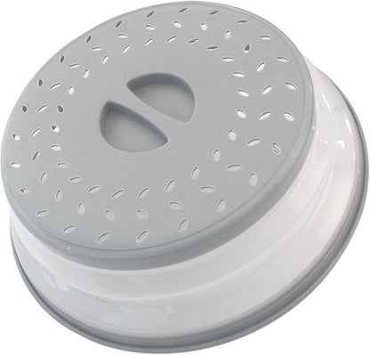 Collapsible Microwave Splatter Cover, 10.5 Inch, Microwave Plate Cover