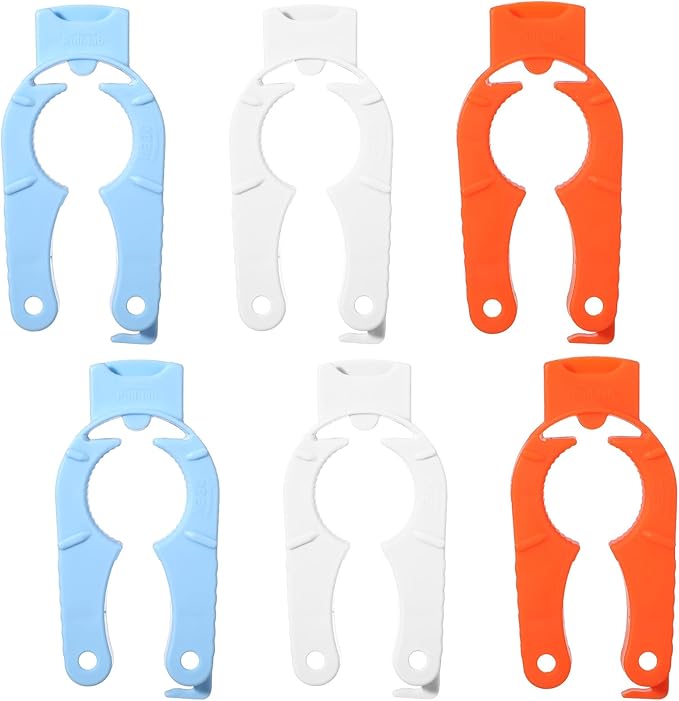 6 Pcs Water Bottle Opener Plastic Bottle Cap Opener Multi-Purpose Orange Soda