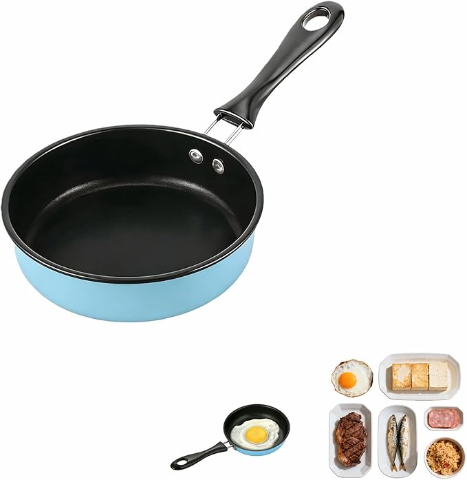 4.7 Inch Mini Frying Pan, Flat Bottom Design