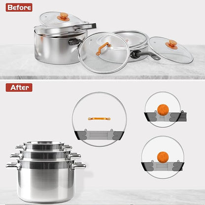Adjustable Universal Pot Lid Holder Organizer