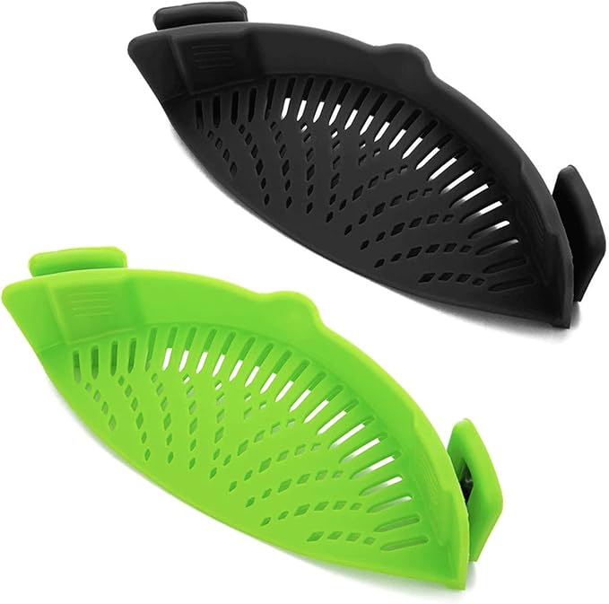 2 Pcs Clip on Strainer, Pot Strainer