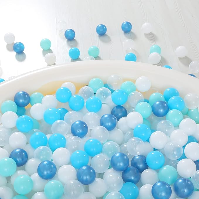 Realhaha Ball Pit Balls 50 100 200 500 Play Balls Plastic Balls for Baby Girls Toddlers Kids Play Tent Pool Playhouse Playpen Party Decoration
