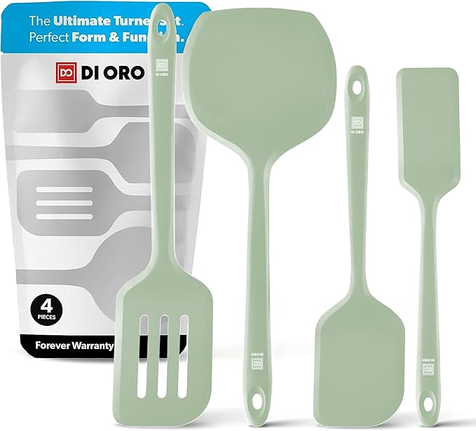 New DI ORO Silicone Turner Spatula Set