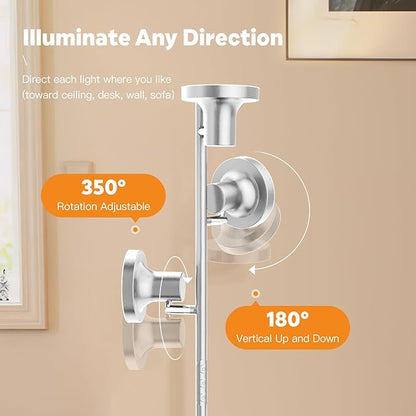 SIBRILLE 36W LED Tree Floor Lamp, Modern Dimmable Standing Lamp