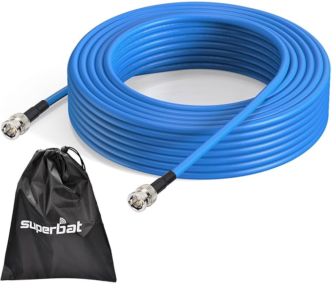 Superbat SDI Cable Long 75 Ohm BNC Cable 3G/6G/12G，1-300FT, Support