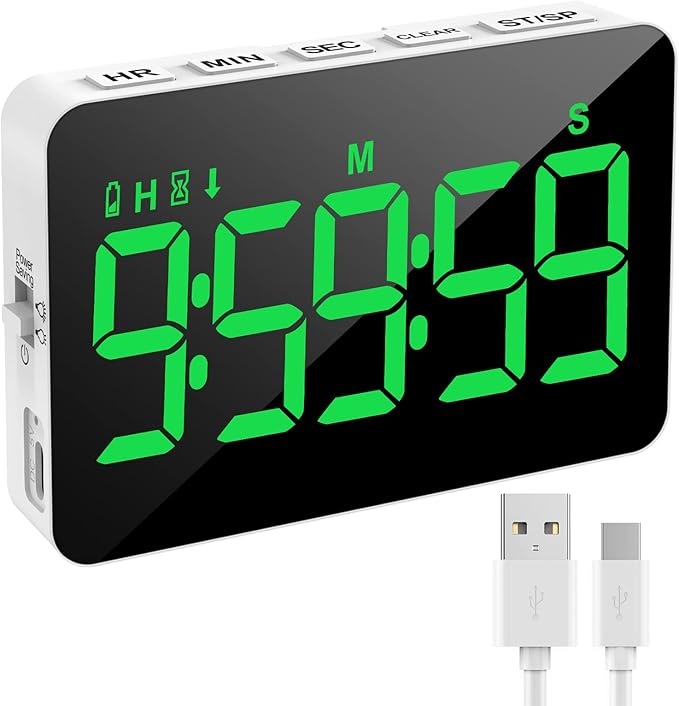 Rechargeable Digital Kitchen Timer