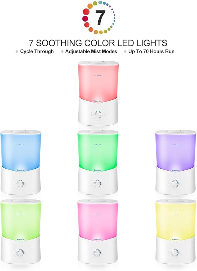 BlueHills Premium 3000 ML XL Essential Oil Diffuser Aroma Humidifier 3 Liter
