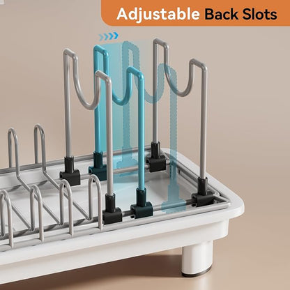 Laveshop Small Dish Drying Rack, Compact Dish Drainer