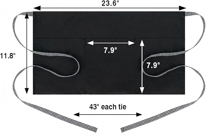 BOHARERS 3-Pocket Waist Apron