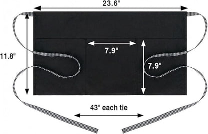 BOHARERS 3-Pocket Waist Apron