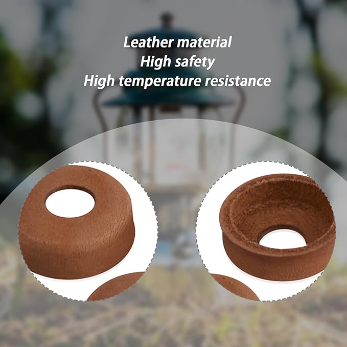 216-5091 Leather Pump Cups(5PCS) Compatible with Coleman lanterns and stoves (Fits for models 220 200 242 425 413 236 237)-Leather Pump Cups diameter is approximately 7/8"