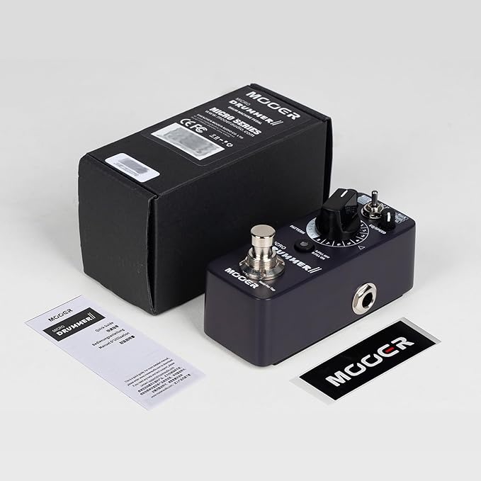 MOOER Micro Drummer II Guitar Drummer Pedal Drum Machine Effect