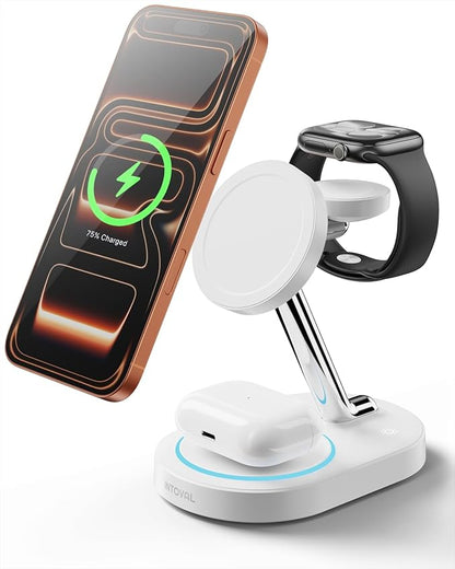 Intoval Fast Charging Station for Magsafe Apple Devices, Wireless Charger for