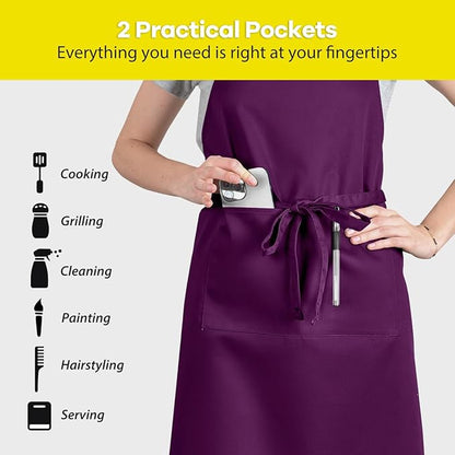 ROTANET Extra Large Apron for Men Adjustable Bib Aprons