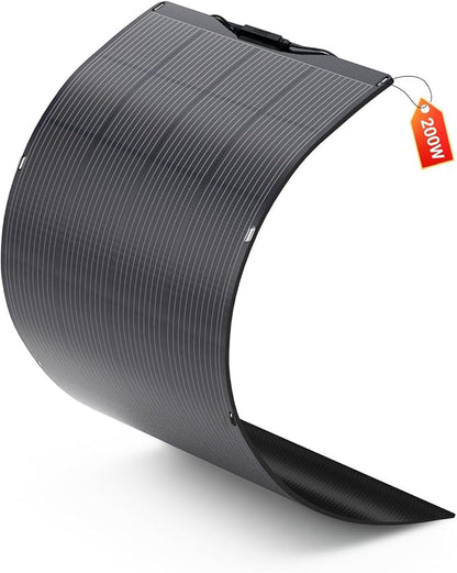 ALLPOWERS SF200 200W Flexible Solar Panel, Ultra-Thin 3mm Bendable