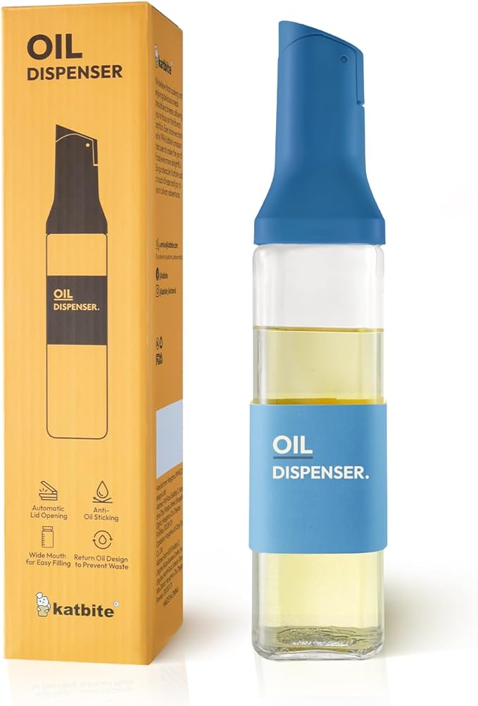 katbite 16oz Glass Olive Oil Dispenser Bottle