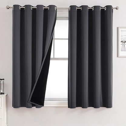 ChrisDowa 100% Blackout Curtains