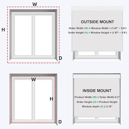 ZSTARR Motorized Smart Blind for Window, Automatic Blackout Roller Shade