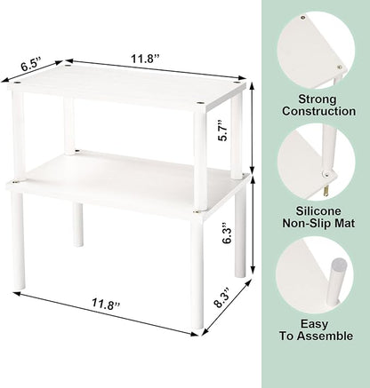 VERTORGAN Cabinet Organizer Shelf, Kitchen Counter Shelves, Bamboo Spice Rack