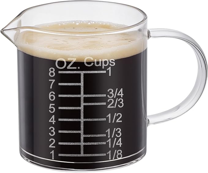 Ackers Etched Graduated Glass Measuring Cup