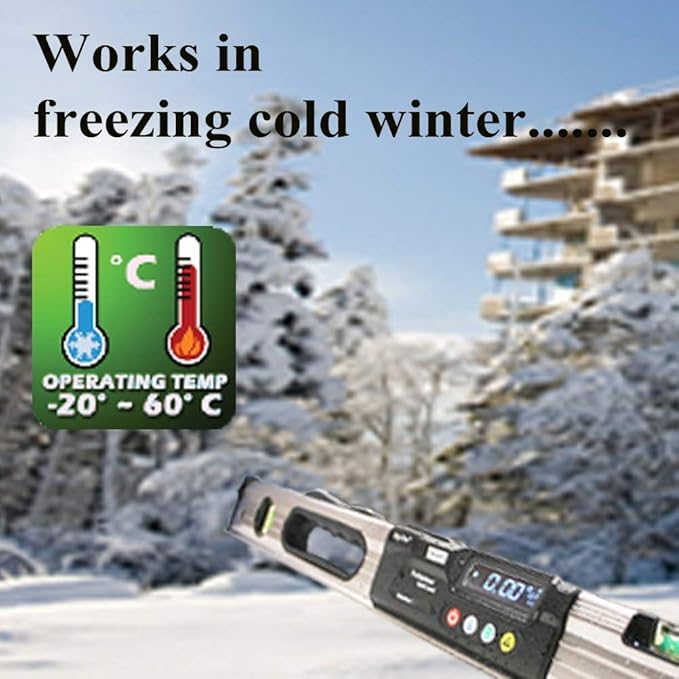 DigiPas DWL680PRO WATERPROOF IP65 Digital Electronic Level, BRIGHT LED display