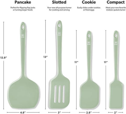 New DI ORO Silicone Turner Spatula Set