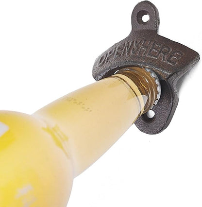 Beer bottle openers Cast Iron wall mounted bottle opener