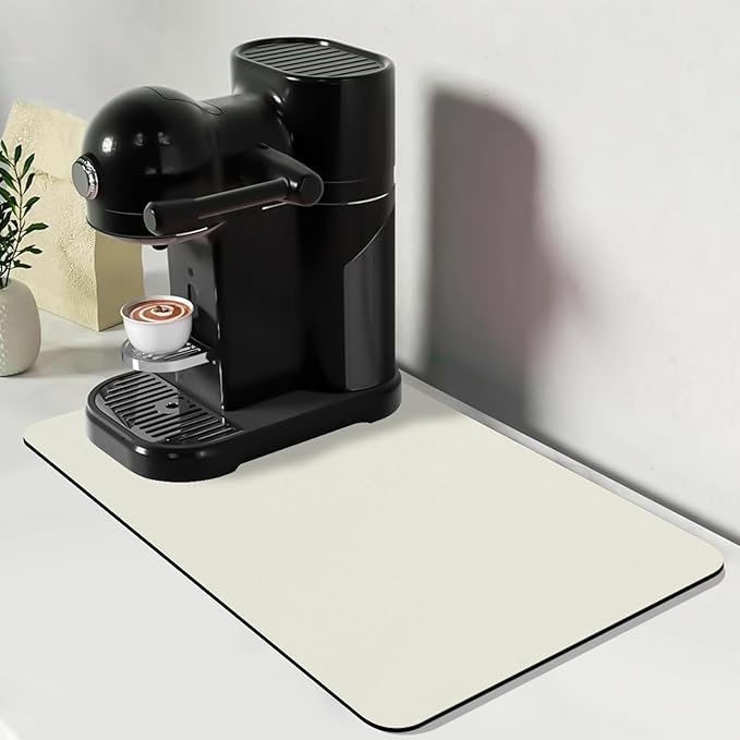 Bloss Coffee Mat, Super Absorbent Dish Drying Mat, Coffee Bar Mat, Kitchen