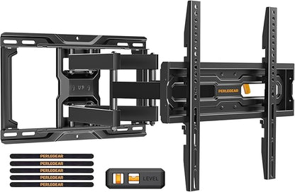 Perlegear Full Motion TV Mount for 26-74 inch TVs, Height Adjustable