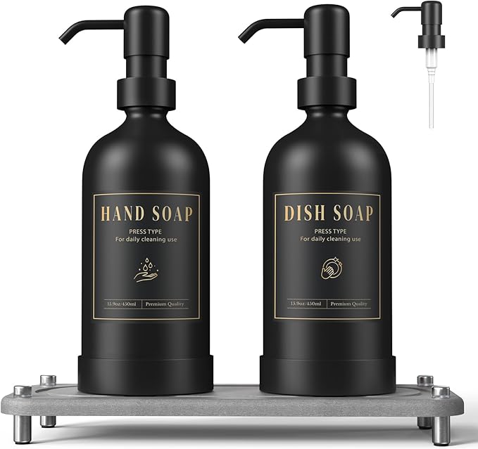 Luxspire Soap Dispenser Set, Hand Soap Dispensers