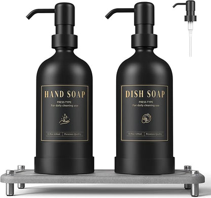 Luxspire Soap Dispenser Set, Hand Soap Dispensers