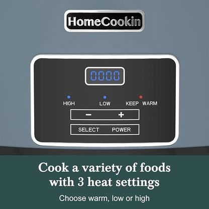 HOMECOOKIN 6-Quart Programmable Slow Cooker