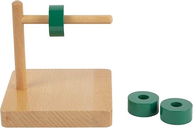 Adena Montessori Discs on Horizontal Dowel Montessori Toys for 12-18 Months Baby