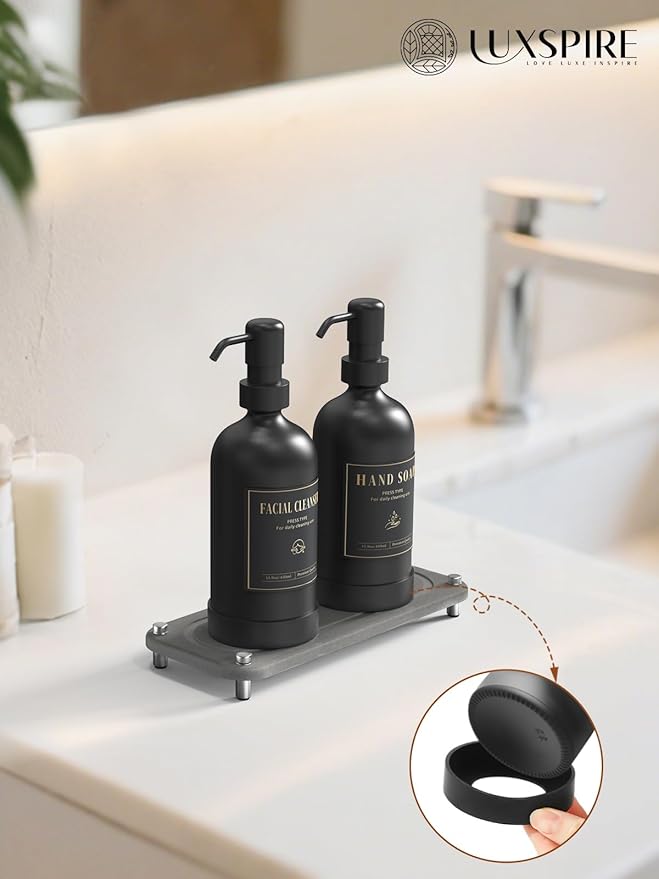 Luxspire Soap Dispenser Set, Hand Soap Dispensers