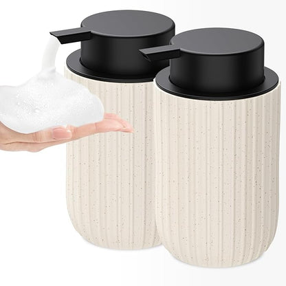 Ceramic Foaming Soap Dispenser, 12 oz Bathroom Foam Hand Soap Dispenser