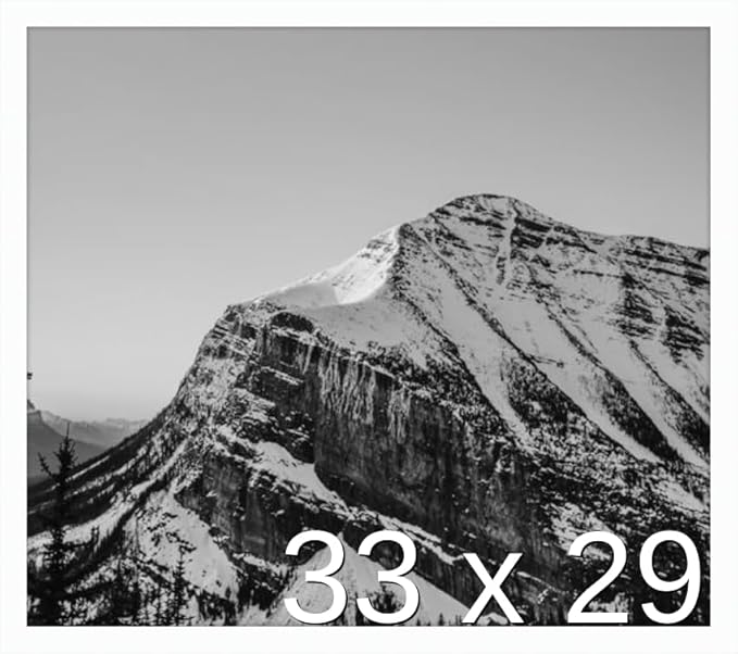Frame It Easy 33 x 29 White Wood Frame