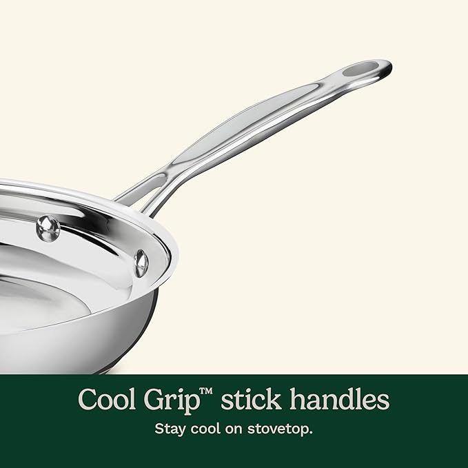 Cuisinart 7-Piece Stainless Steel Pots and Pans Set, Cookware Set Compatible