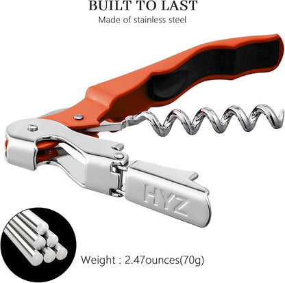 HYZ 2-Pack Wine Opener Waiter Corkscrew, Professional Wine Key