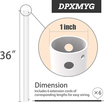 DPXMYG 36 inch Ceiling Fan Downrod