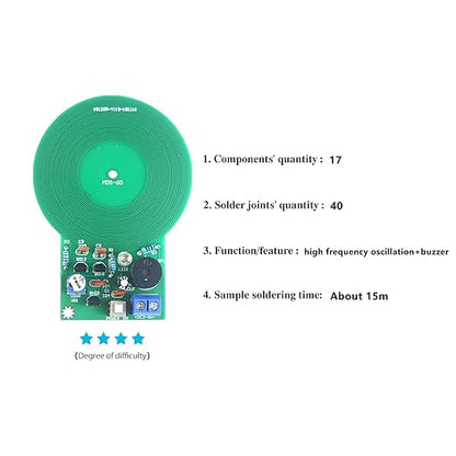 Soldering Practice Kit DIY Metal Detector Plug-in Circuit Kit Learn Soldering Kit for DIYers Learning Electronics (05YTCQ3)