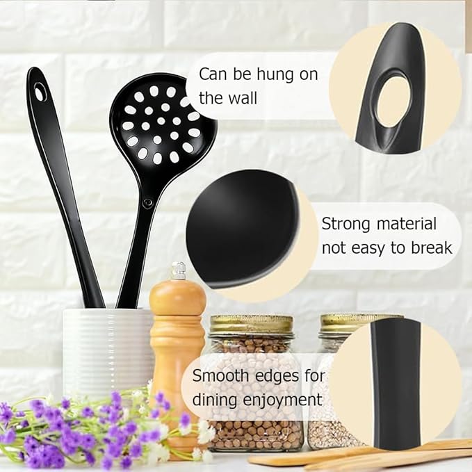 Large Plastic Serving Spoons, Disposable Heavy Duty Serving Spoons, Long Handle