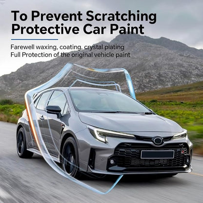 for Toyota Corolla GR 2023-2024 TPU Clear 9Mil Pre-Cut Paint Protection Film Car Vinyl Wrap,PPF Transparent Protective Anti-Scratch Self Adhesive Waterproof Car Wrap Film,for Front and Hood