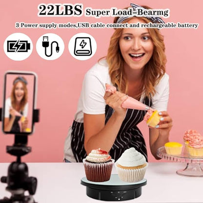 JAYEGT 3 in 1 Motorized Rotating Display Stand