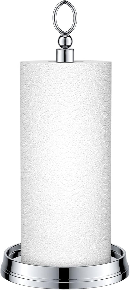 KASUNTO Paper Towel Holder Steel Paper Holder countertop，Black Paper Towel