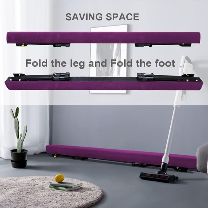 Adjustable&Foldable Gymnastics Balance Beam, 6FT/8ft High-Low Level Floor